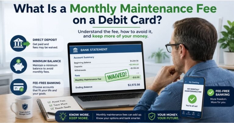 What Is a Monthly Maintenance Fee on a Debit Card