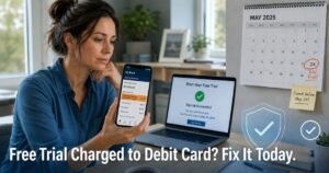 Free Trial to Paid Charge on Debit Card