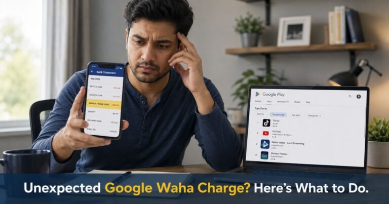 Google Waha Charge on Debit Card